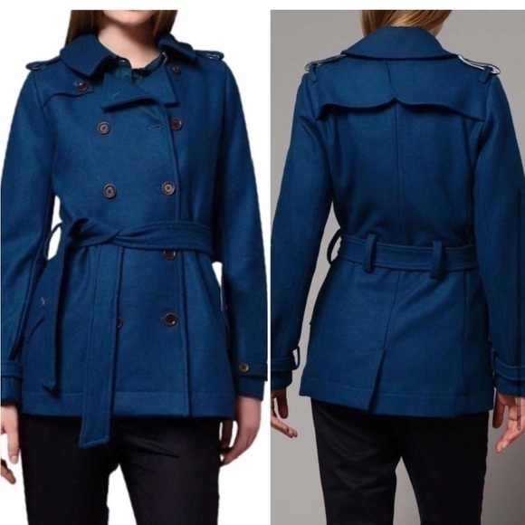 Trovata Jackets & Blazers - Blue wool coat from Anthropologie